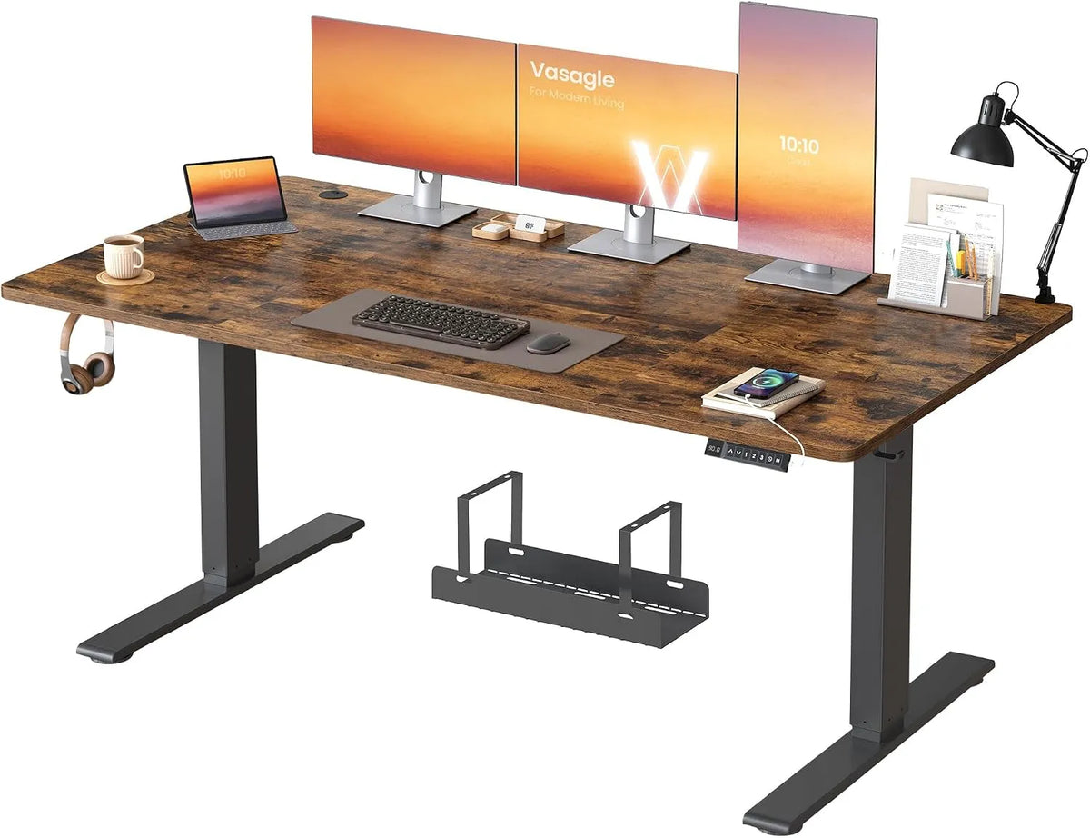 VASAGLE LSD146KD02 Biurko i stół komputerowy — USB-C, z portem USB, 160 × 80 cm