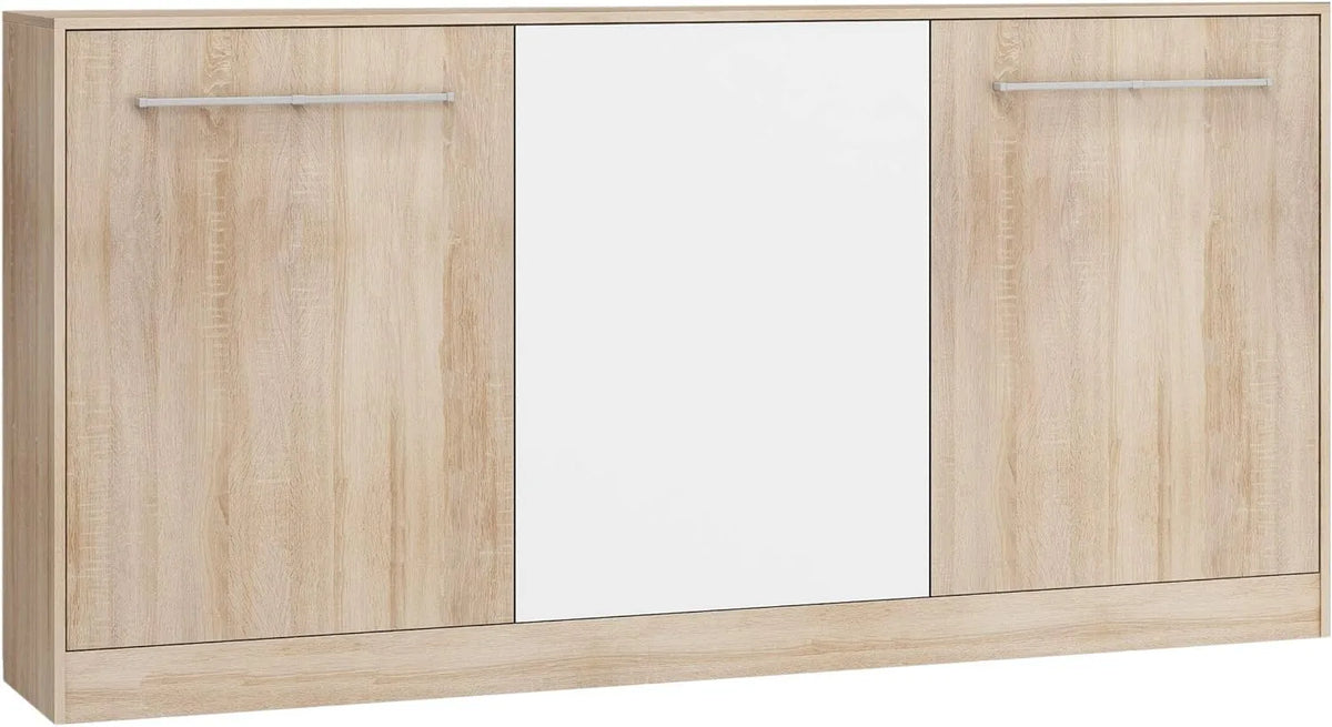 Szafa — z szafą, składana konstrukcja, 90 × 200 cm, biały