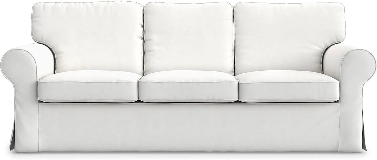 OF COVERS Pokrowiec na sofę Ektorp 3-osobowa — 218 × 88 × 88 cm, biały
