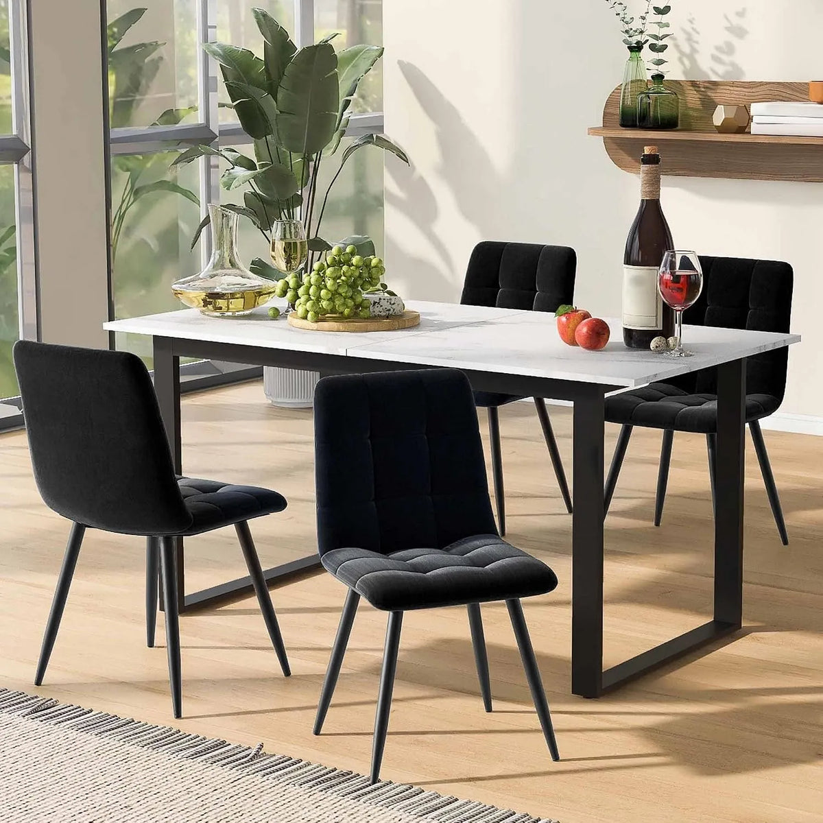 Rozsuwany stół do jadalni 140-180 x 70 x 75 cm – 180 × 70 × 75 cm, biały, z metalu