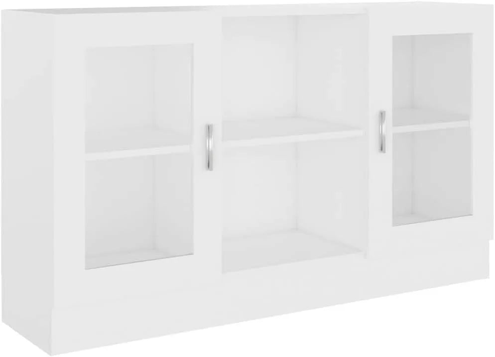 Witryna i szafka ekspozycyjna – 120 × 30, 5 × 70 cm, biały