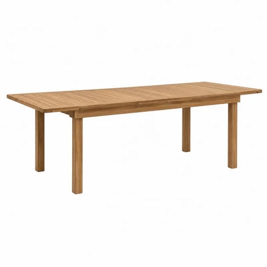 Stół ogrodowy rozsuwany z drewna tekowego 150-200x100 cm brązowy
