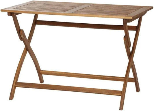 Siena Garden 316953 składany stół składany: FSC 100, z drewna, składana konstrukcja, 110 × 70 cm, brązowy, tapicerka materiałowa