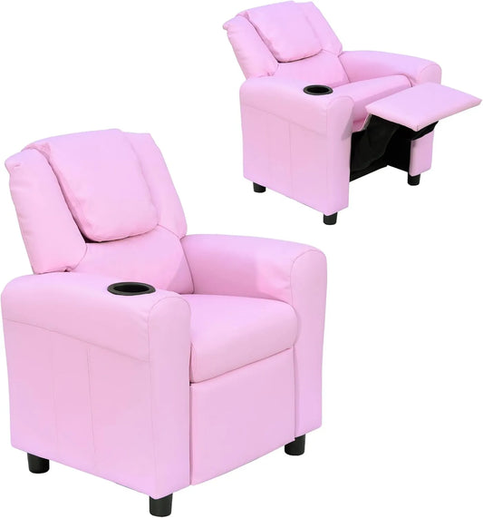 HOMCOM Sofa: 62 × 56 × 69 cm, 3-6 lat, różowy
