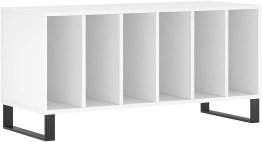 Szafka na płyty — z drewna, 100 × 38 × 48 cm, biały