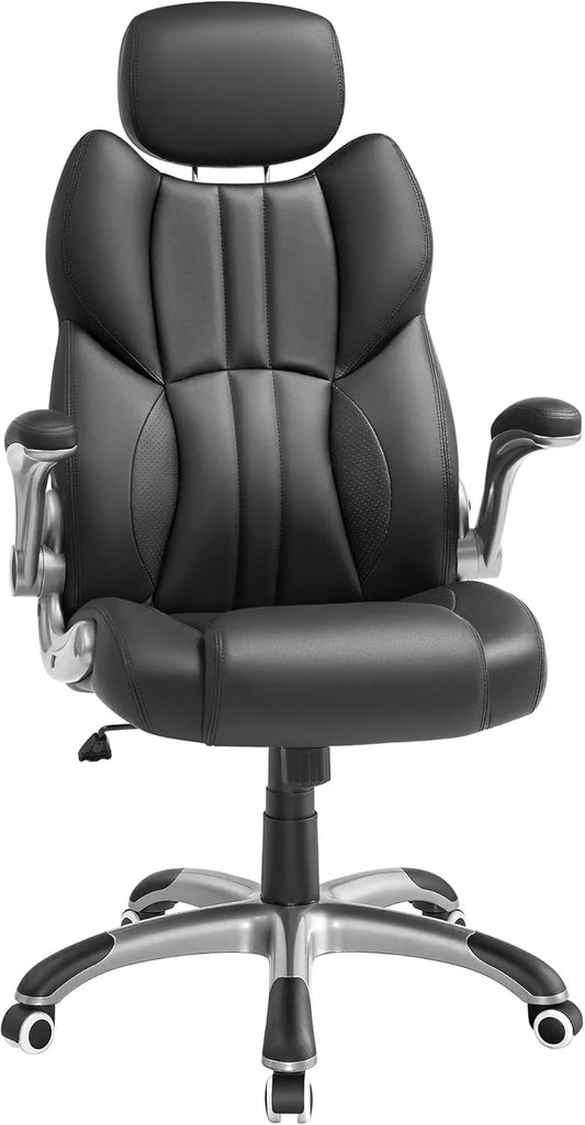 SONGMICS OBG65BK Krzesło – z podłokietnikami, składana konstrukcja, 150 kg, czarny