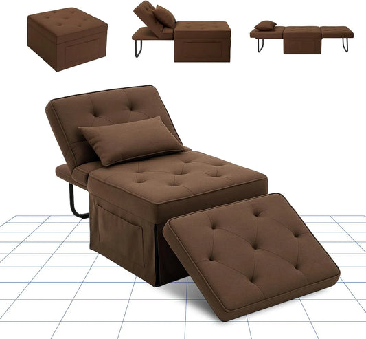 Sofa – z funkcją relaks, z oparciem, regulowana konstrukcja, 4 w, 300 kg, rozkładana konstrukcja