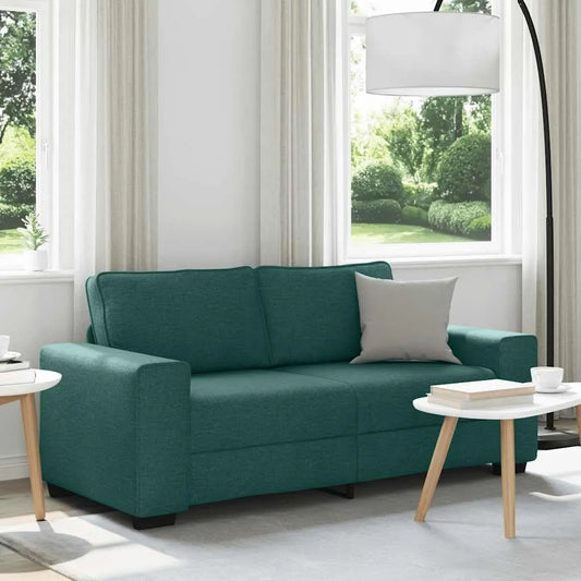 Sofa – tapicerka materiałowa, z drewna, 2-osobowa, 140 cm, tapicerka materiałowa