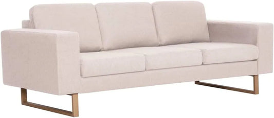 Sofa — tapicerka materiałowa, 3-osobowa, tapicerka materiałowa