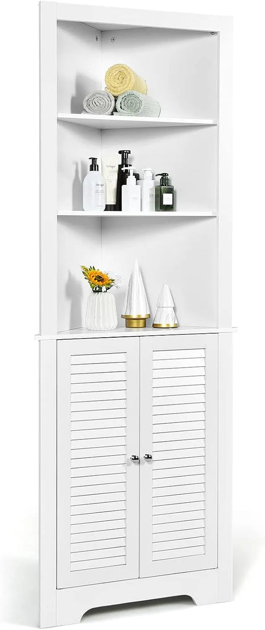 Szafka łazienkowa i słupek do łazienki – regulowana konstrukcja, 59, 5 × 28 × 173 cm